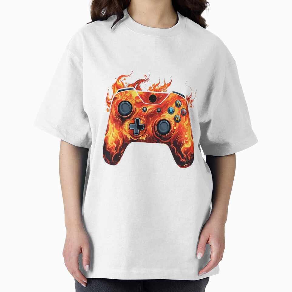 Fire Gaming Pad | Sticker by NicolasGlowArt