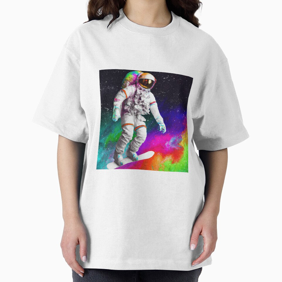 Watercolor Astronaut Snowboarding in Space by Lilieae T-Shirts, Hoodie, Sweatshirt | BlankRebels.com (Image 2)