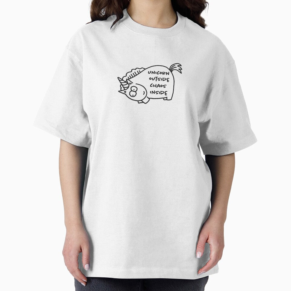 Unicorn - Unicorn Outside Chaos Inside by fruehmorgens T-Shirts, Hoodie, Sweatshirt | BlankRebels.com (Image 2)