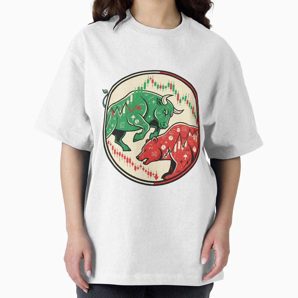 Bull vs. Bear Market Circle by ofek-art1st T-Shirts, Hoodie, Sweatshirt | BlankRebels.com (Image 2)