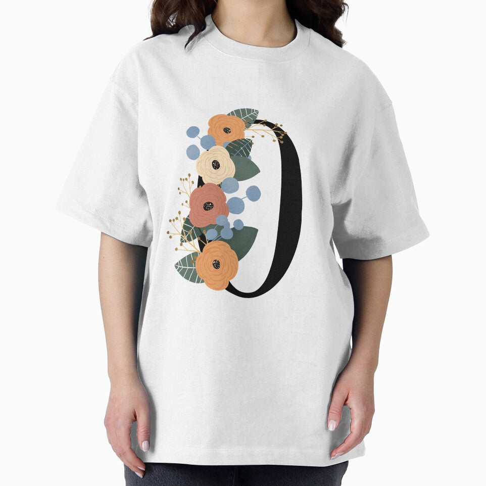 Floral Letter O by Egodcounseling T-Shirts, Hoodie, Sweatshirt | BlankRebels.com (Image 2)