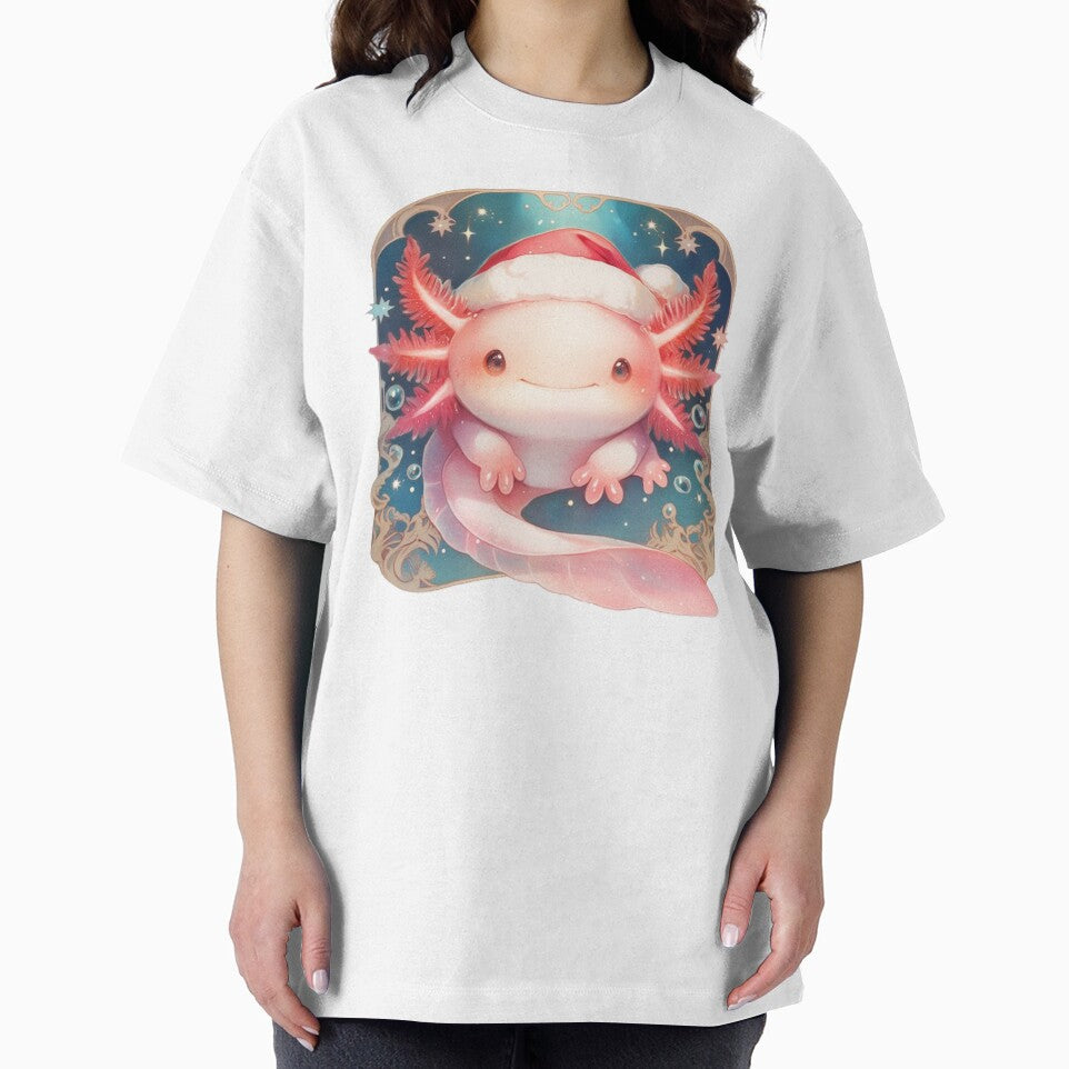 Christmas Axolotl by Lenycherry_art T-Shirts, Hoodie, Sweatshirt | BlankRebels.com (Image 2)
