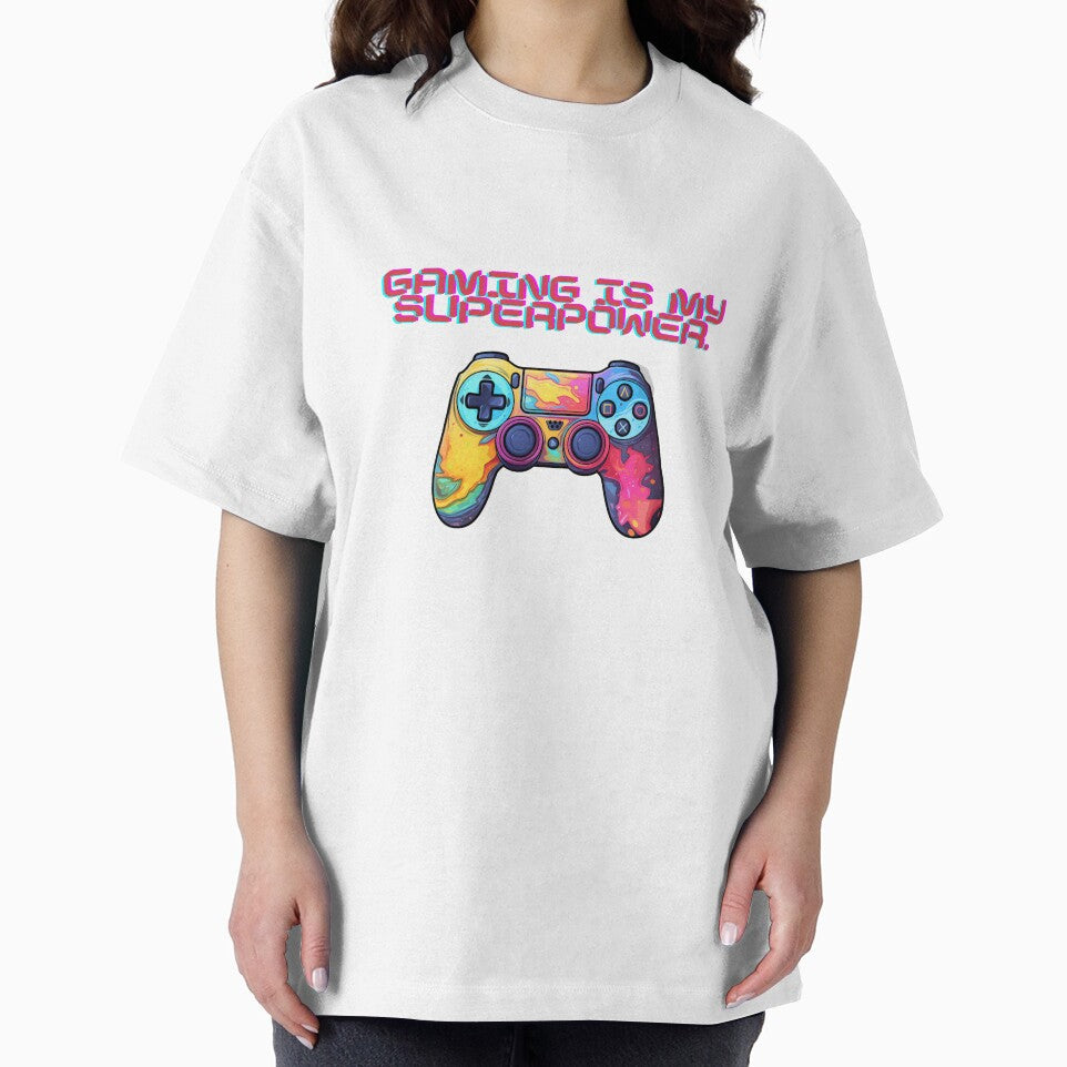 Gaming Is My Superpower | Sticker, T-Shirt by NicolasGlowArt Hoodie, Sweatshirt | BlankRebels.com (Image 2)