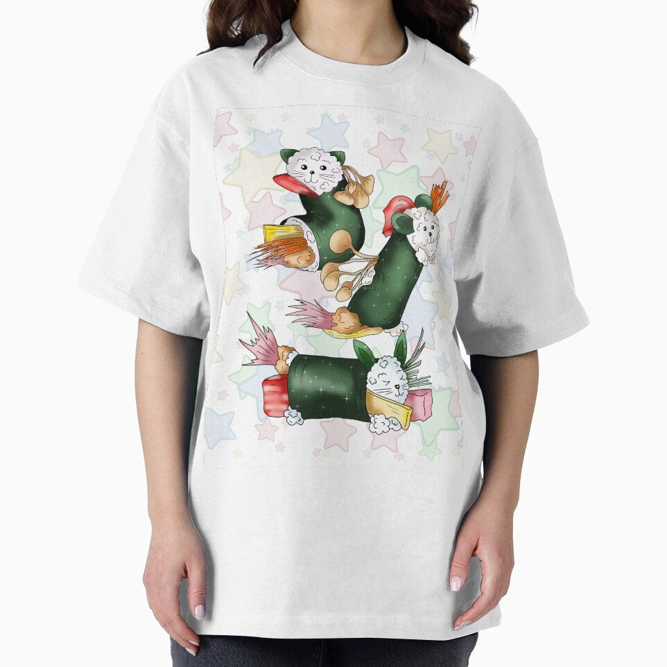 Super cute kimbap sushi rolls by CuisineCat T-Shirts, Hoodie, Sweatshirt | BlankRebels.com (Image 2)