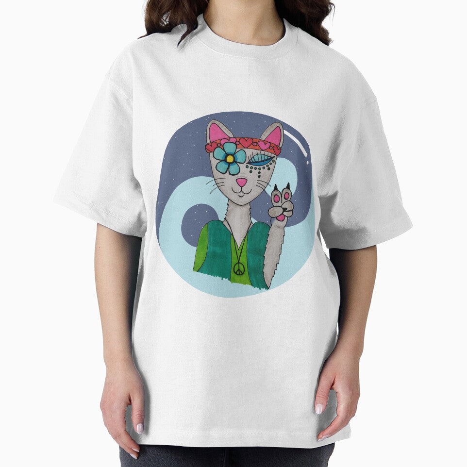Hippie Kitty by The Morbid Hippie T-Shirts, Hoodie, Sweatshirt | BlankRebels.com (Image 2)