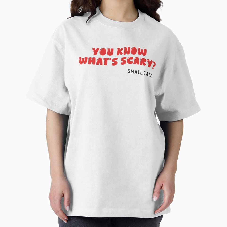 You Know What’s Scary? Small Talk – Funny Introvert Halloween Shirt by silly little things Hoodie, Sweatshirt (Image 2)