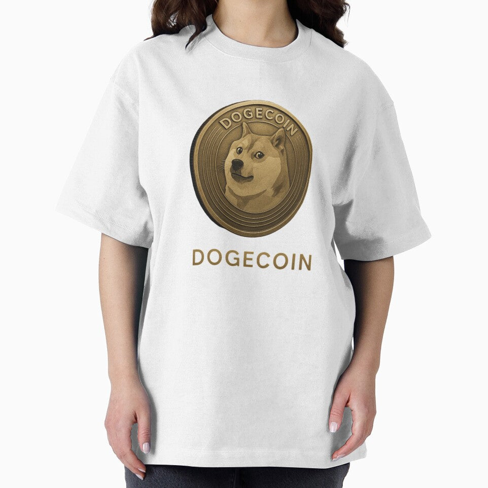Dogecoin Cryptocurrency Gold Coin Art by TheExpresso