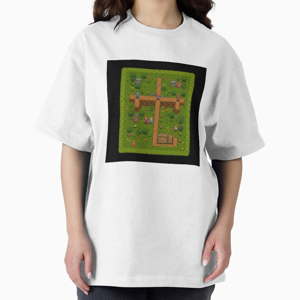 Pixel Art RPG Village – Retro Fantasy Game Scene T-Shirts, Hoodie, Sweatshirt