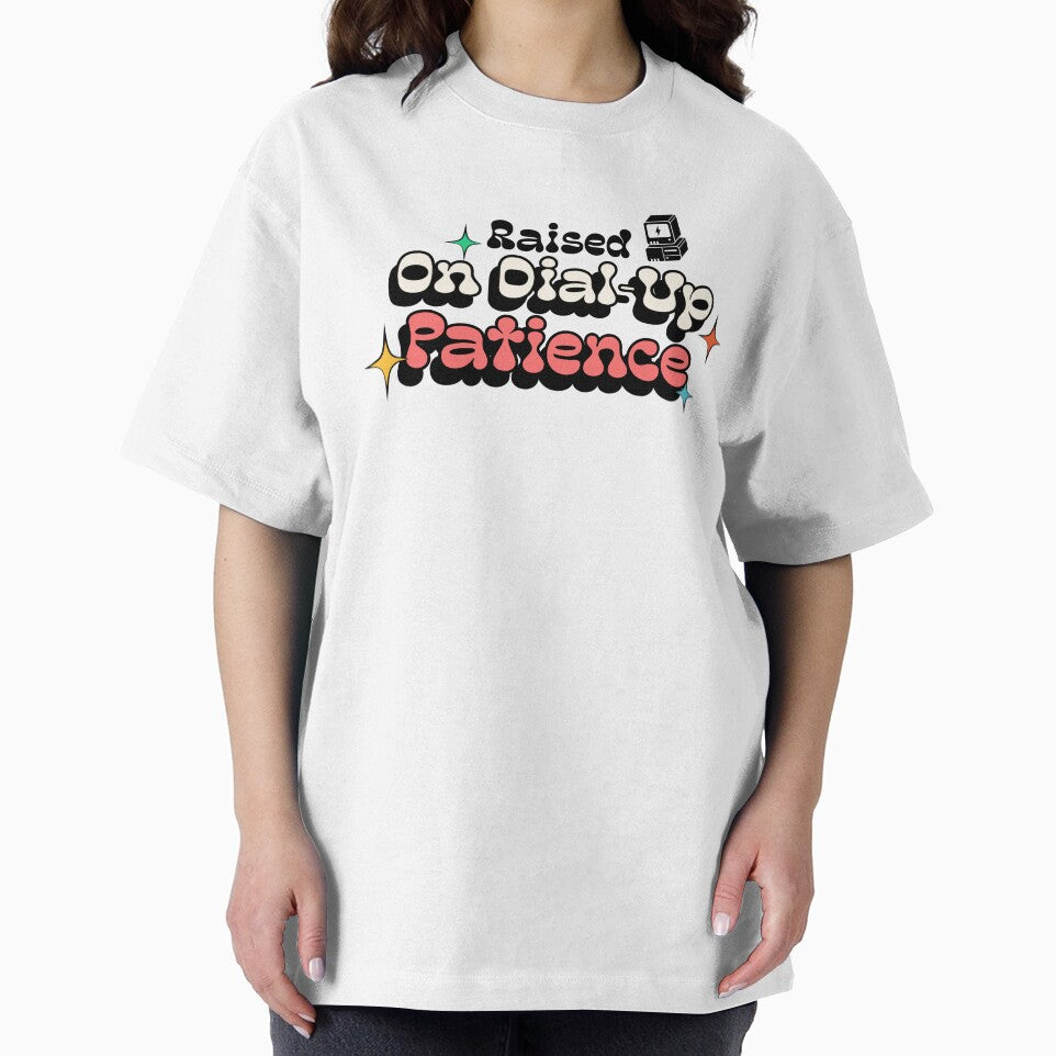 Raised On Dial-Up Patience Retro by V's Tees Hoodie, Sweatshirt | BlankRebels.com (Image 2)