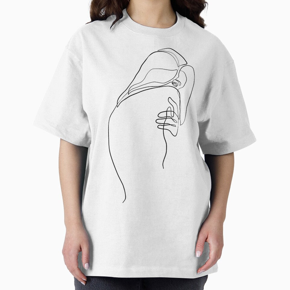 Woman from behind - Minimal line art by InspiRin T-Shirts, Hoodie, Sweatshirt | BlankRebels.com (Image 2)