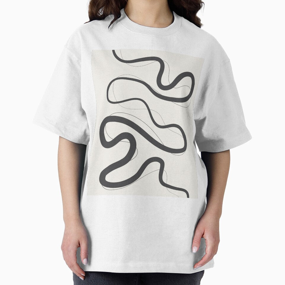 Minimalist Abstract Line Art 06-01 by PAPER MOON art & design T-Shirts, Hoodie, Sweatshirt | BlankRebels.com (Image 2)
