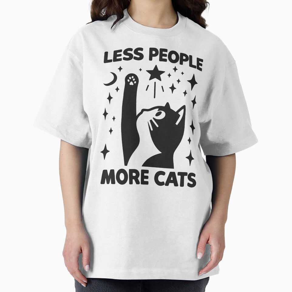 Less People More Cats, Funny Kittens Lovers by PrideGayMonth
