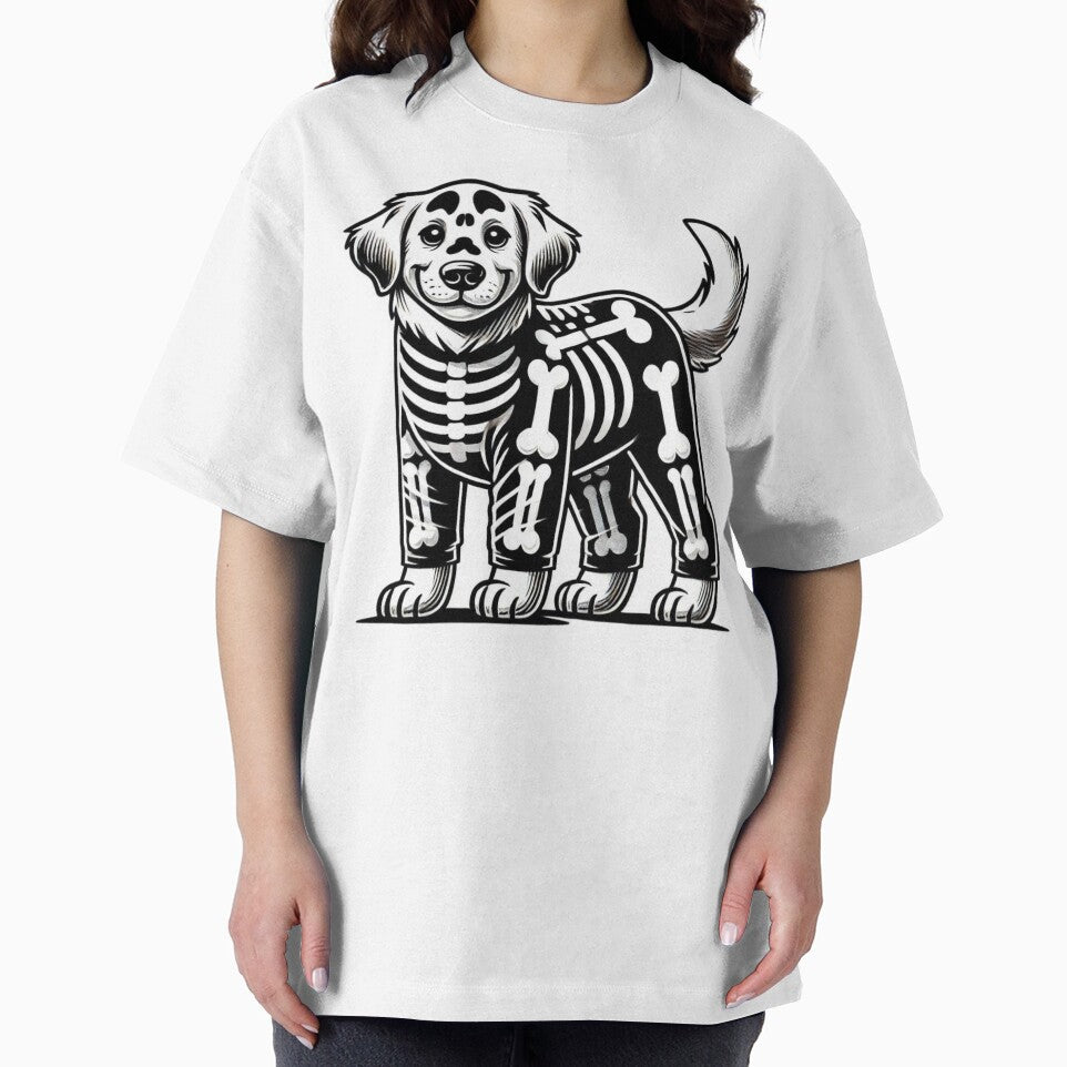 Golden Retriever Skeleton Halloween by BlankCanvasHaHa T-Shirts, Hoodie, Sweatshirt | BlankRebels.com (Image 2)