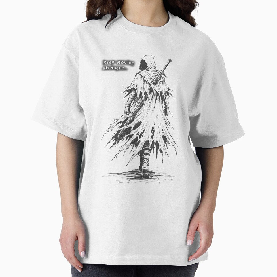 Traveler 旅人 (Tabibito) – Keep Moving Stranger | NPC, RPG Game, Cool Fantasy RPG Character by Shigen16 T-Shirts,... (Image 2)