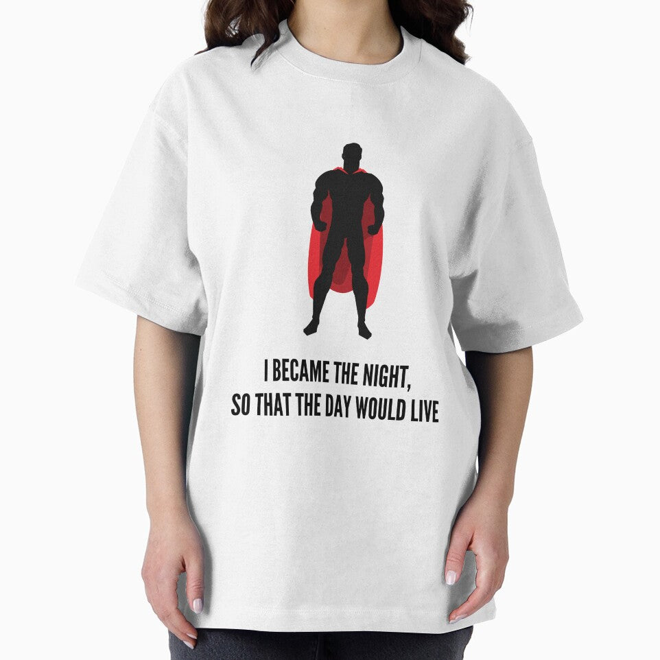 Superhero Poster - I became the night, so that the day would live by Vrushal Kapadnis