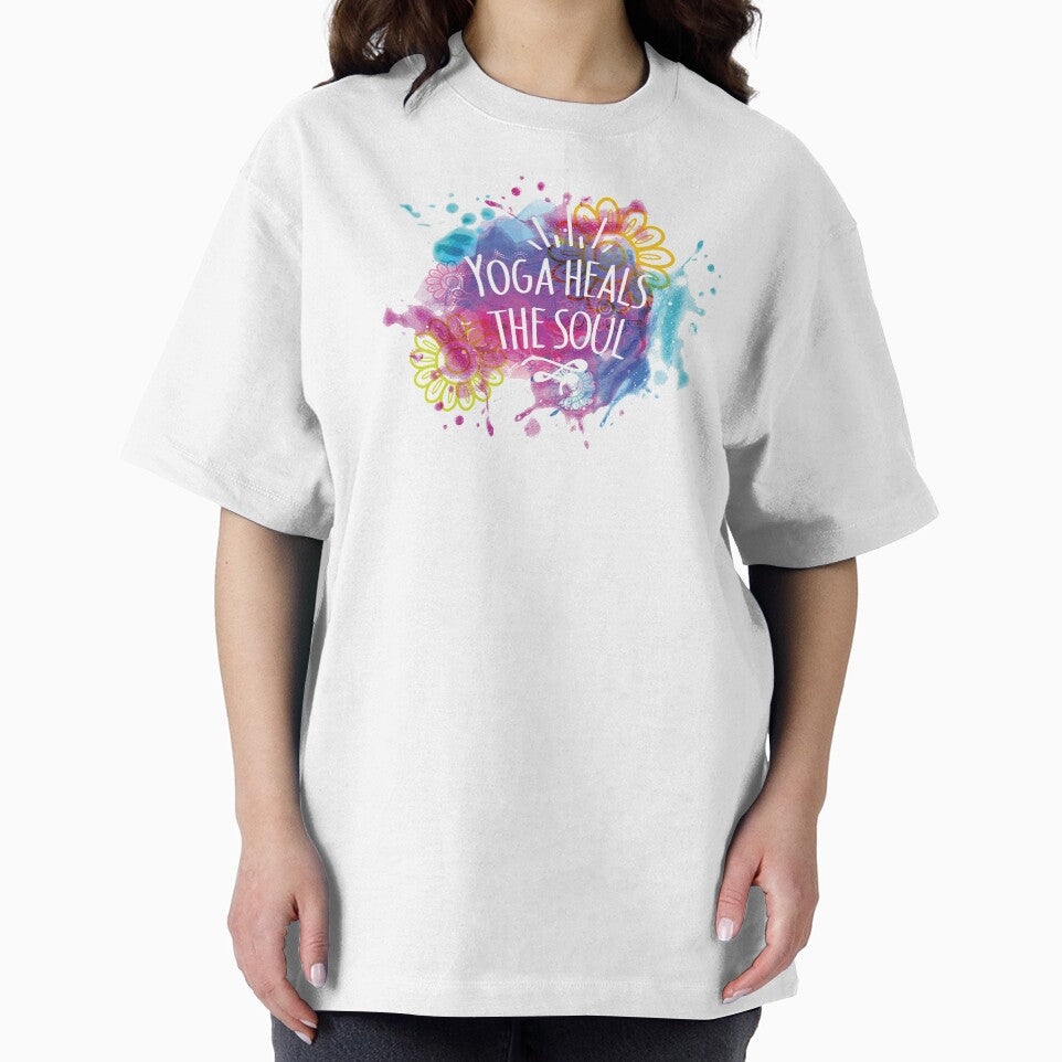 Yoga heals the soul - women by Ganeshirt T-Shirts, Hoodie, Sweatshirt | BlankRebels.com (Image 2)