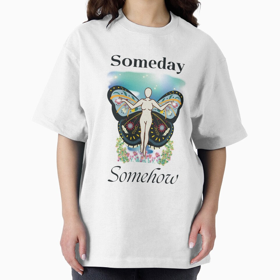 Someday, somehow- bluebell Y2K blue butterfly aesthetic by studioarchive T-Shirts, Hoodie, Sweatshirt (Image 2)