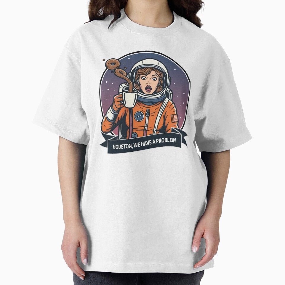 Houston We Have A Problem - Astronaut Coffee Mayhem by StyleDigits T-Shirts, Hoodie, Sweatshirt | BlankRebels.com (Image 2)