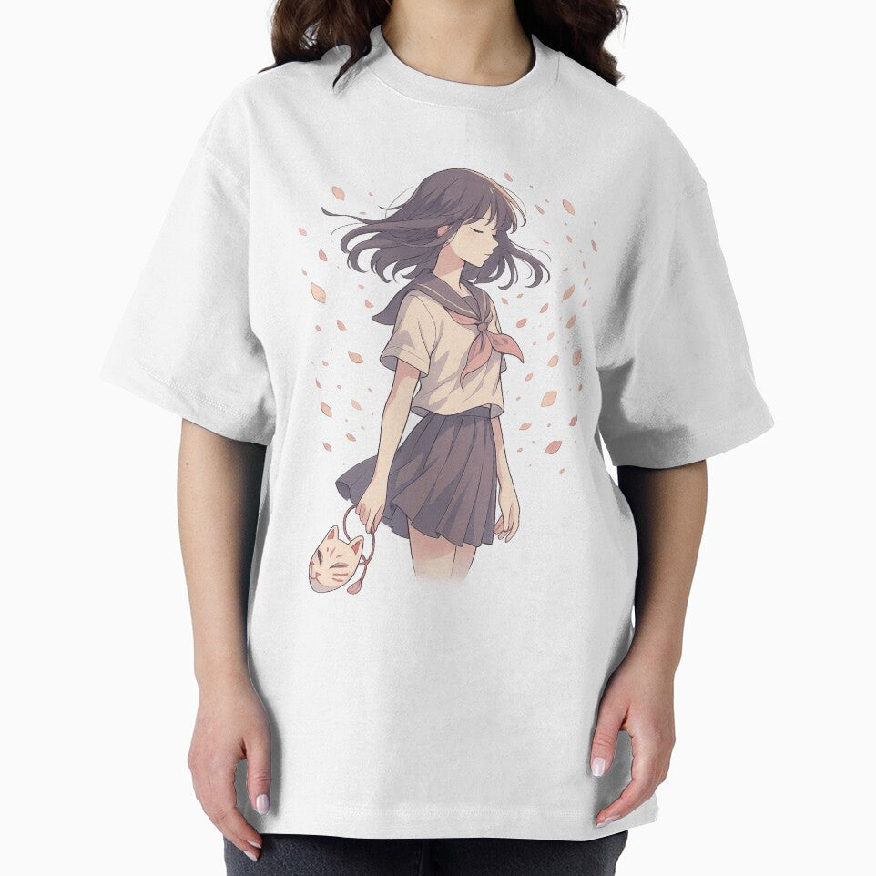 Winds of Memory – Soft Anime Aesthetic Girl Design for Stickers & T-Shirts by CoolThings Creative