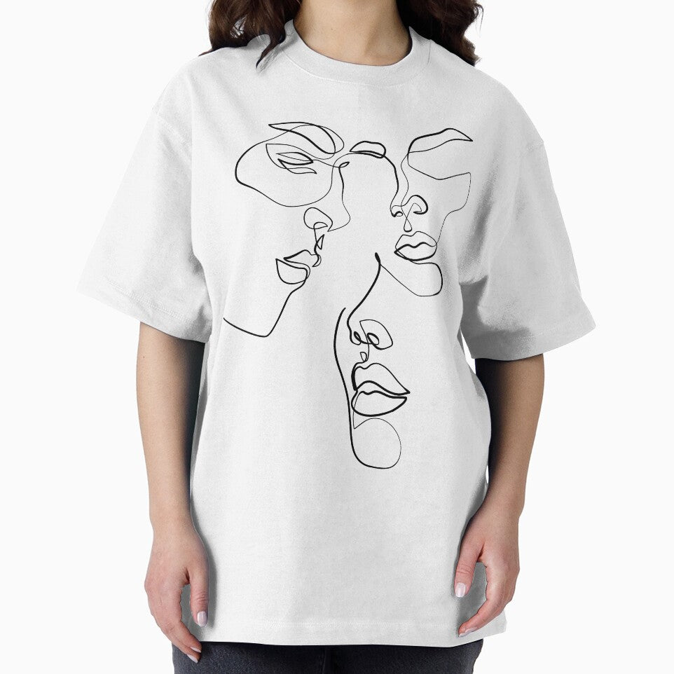 Women faces - Minimal line art by InspiRin T-Shirts, Hoodie, Sweatshirt | BlankRebels.com (Image 2)