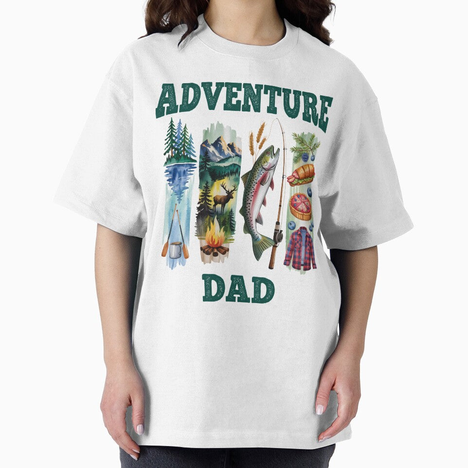 Adventure Dad – Outdoors Camping and Fishing Father’s Day Design by TaiyoDigital36 T-Shirts, Hoodie, Sweatshirt (Image 2)