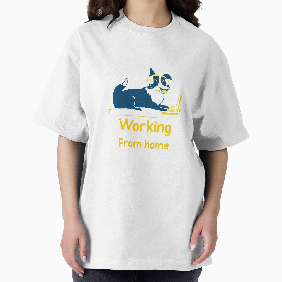 Working From Home Dog by HappyFunnyTees T-Shirts, Hoodie, Sweatshirt | BlankRebels.com (Image 2)