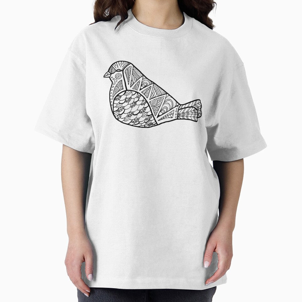 Color Me Bird : Black on White by Janelle Wourms T-Shirts, Hoodie, Sweatshirt | BlankRebels.com (Image 2)