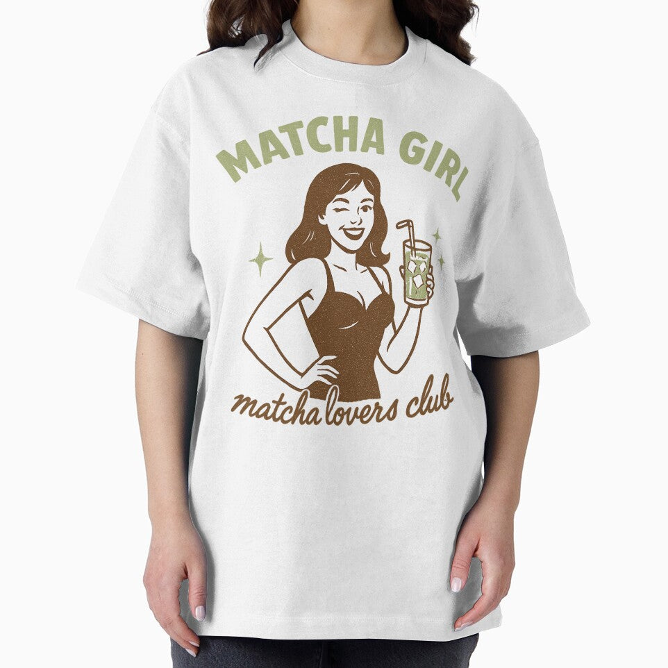 MATCHA GIRL Summer – retro vintage design | Gift for matcha lovers by Graphicarium Shop T-Shirts, Hoodie,... (Image 2)