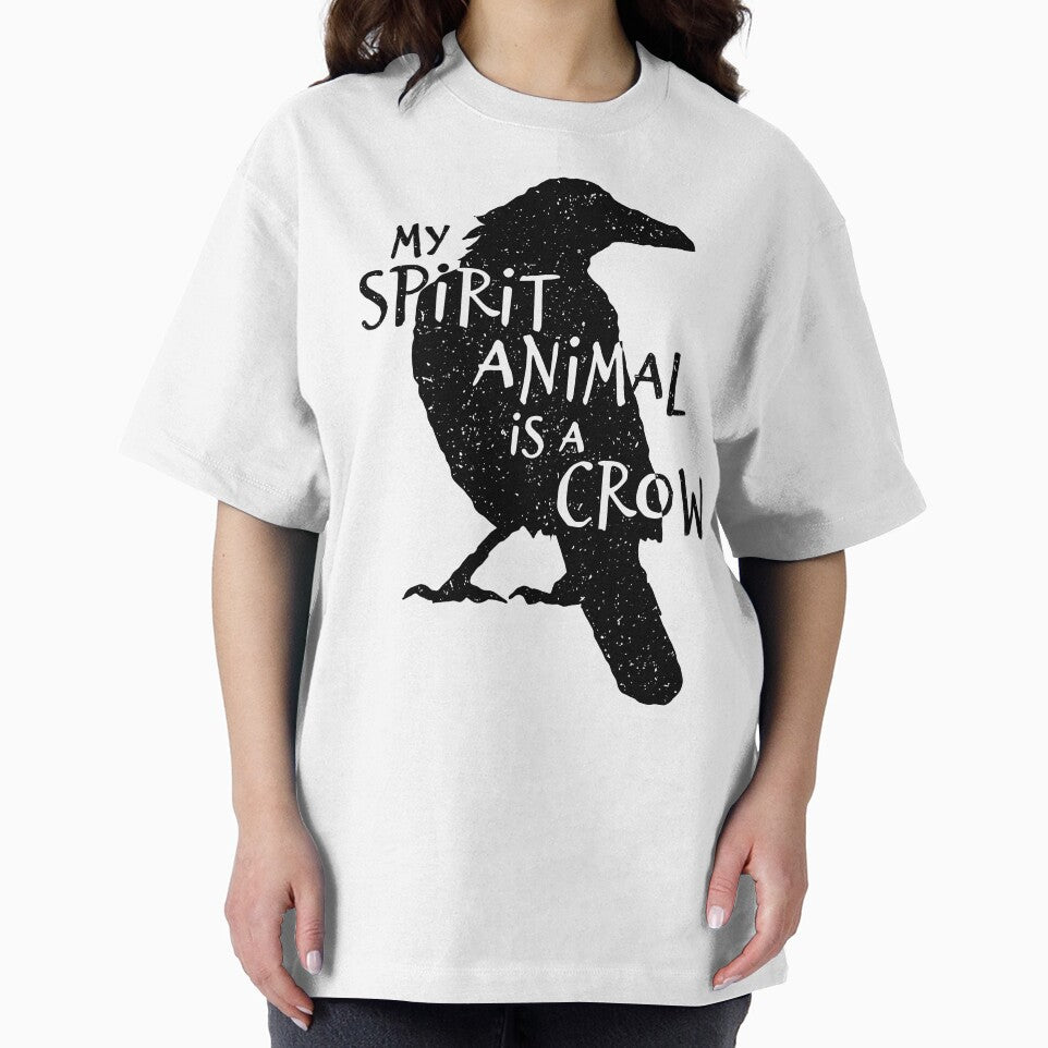 Black Crow Silhouette - My Spirit Animal Is A Crow by Bangtees T-Shirts, Hoodie, Sweatshirt | BlankRebels.com (Image 2)