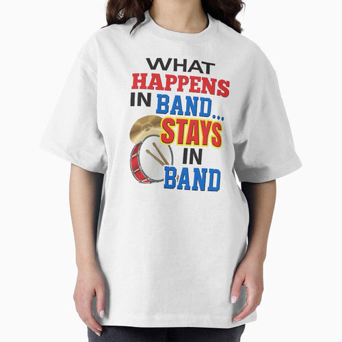 'What Happens In Band…Stays In Band' (White) by The Button Gal
