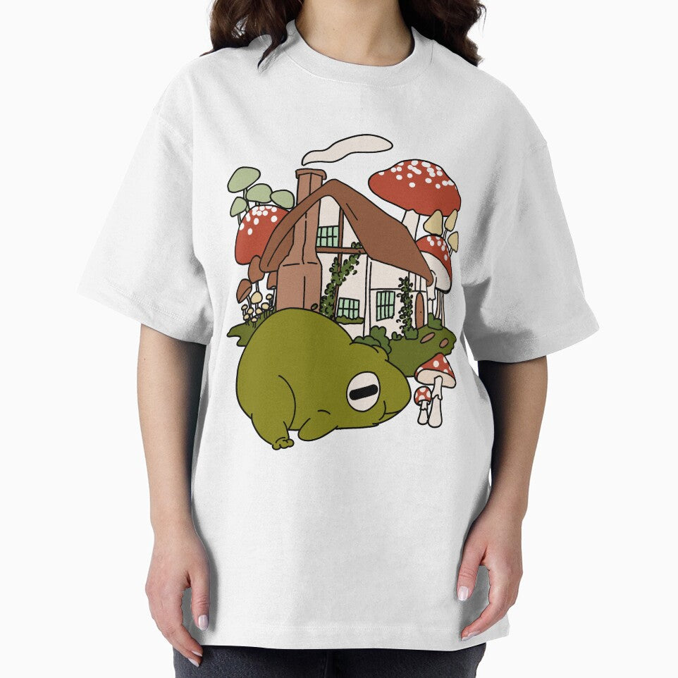 Cute Cottagecore Illustration Froggy Mushroom #3 by Annisa Yuwanda T-Shirts, Hoodie, Sweatshirt | BlankRebels.com (Image 2)