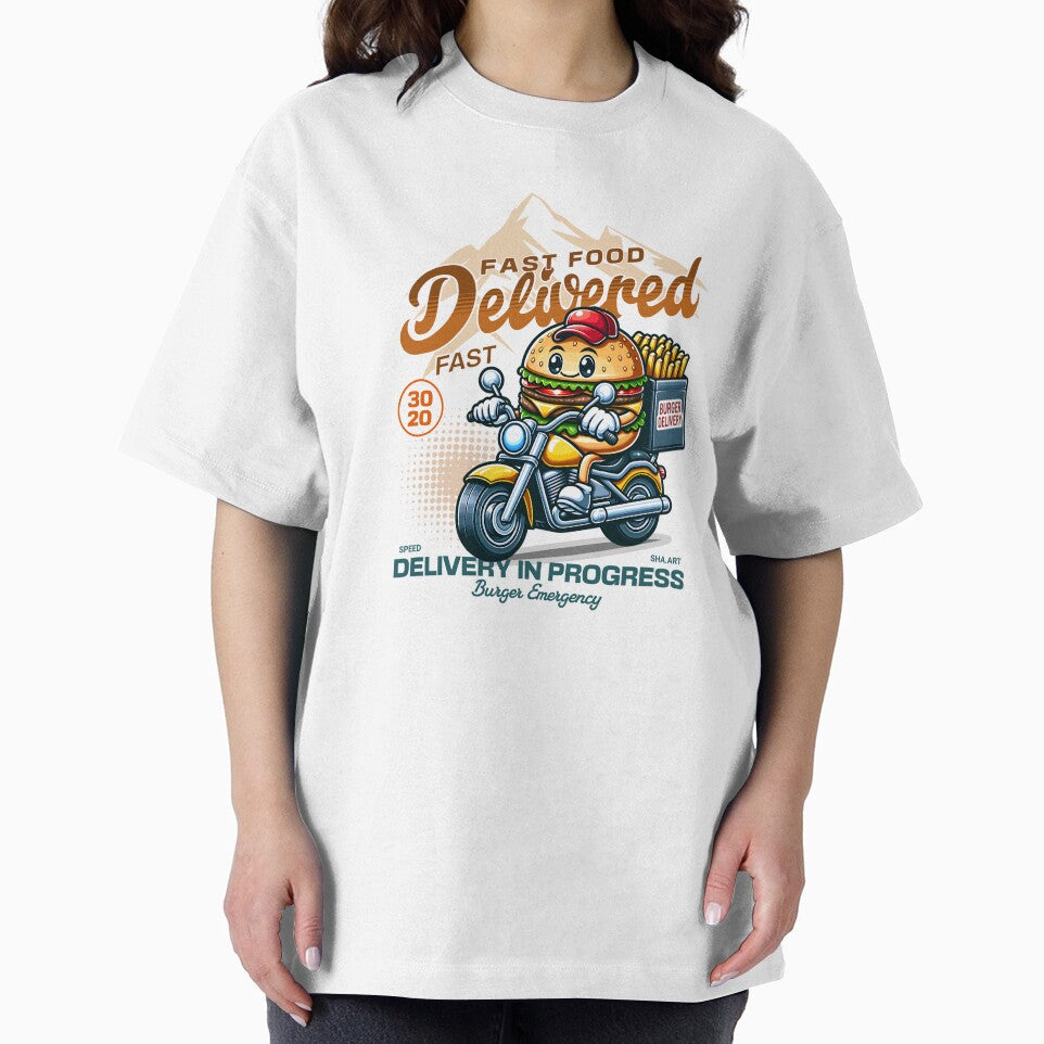 cute burger delivery with motorcycle by ShawishArt T-Shirts, Hoodie, Sweatshirt | BlankRebels.com (Image 2)
