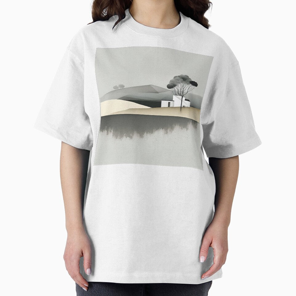 Minimalist abstract digital landscape art by Feluceo T-Shirts, Hoodie, Sweatshirt | BlankRebels.com (Image 2)