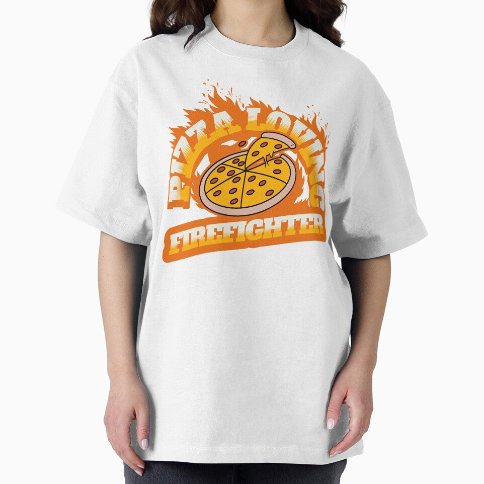 Pizza Loving Firefighter by NuttySqueaky T-Shirts, Hoodie, Sweatshirt | BlankRebels.com (Image 2)