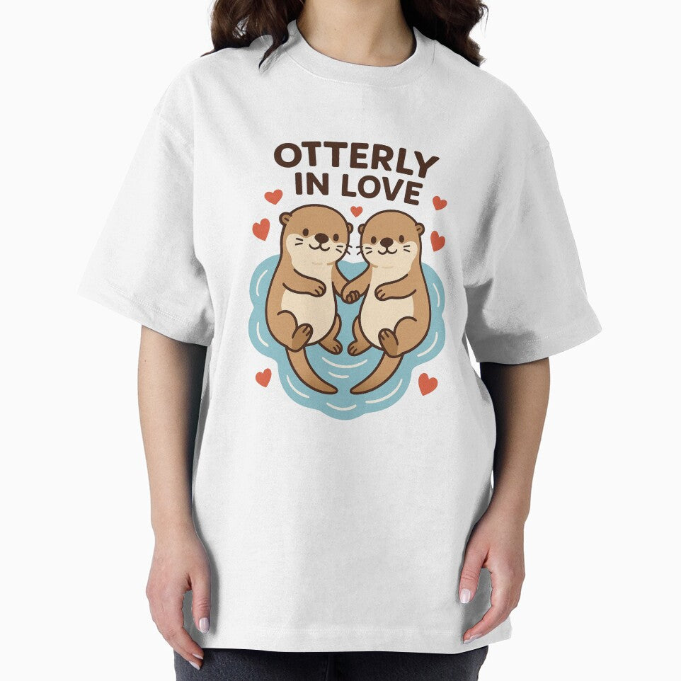 Otterly in Love – Cute Otter Couple Holding Hands by Smillyy Thread T-Shirts, Hoodie, Sweatshirt | BlankRebels.com (Image 2)