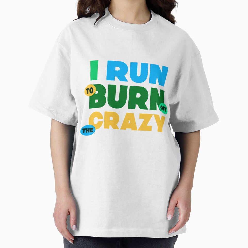 I Run To Burn Off The Crazy Funny Jogging lovers gift by djpraxis T-Shirts, Hoodie, Sweatshirt | BlankRebels.com (Image 2)