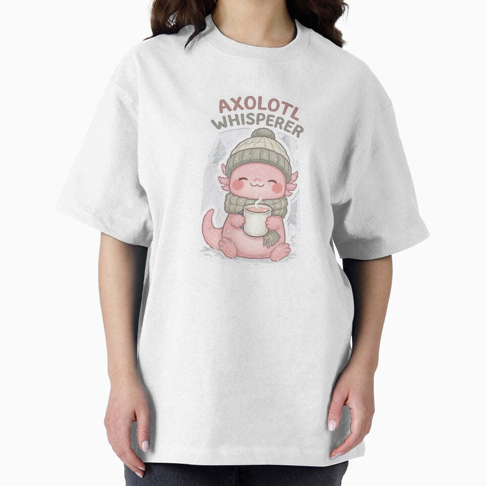 Cute Christmas Axolotl Whisperer – Cozy Kawaii Axolotl Holiday Illustration – Festive Animal Lover Gift by... (Image 2)