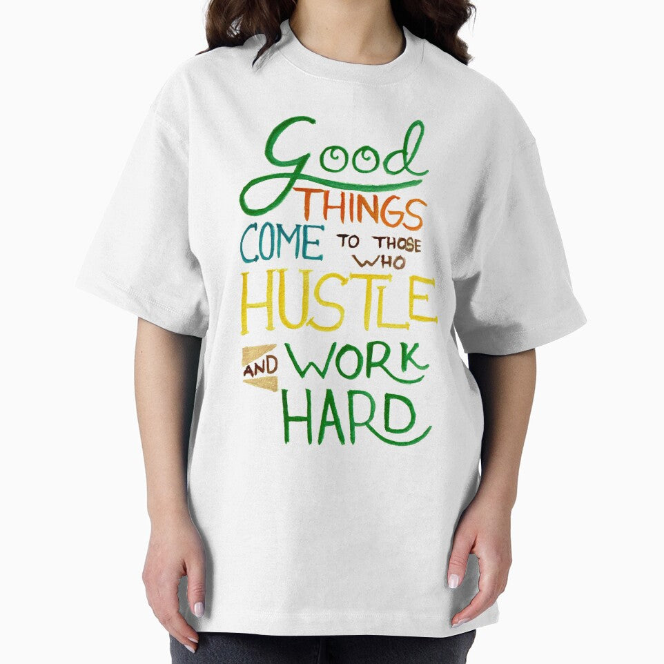 Hustle and Work Hard by GabCJ T-Shirts, Hoodie, Sweatshirt | BlankRebels.com (Image 2)