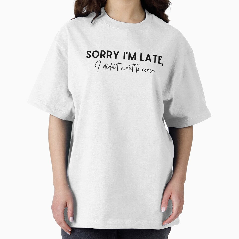 Sorry I'm Late - Introvert Humor by healthapparel T-Shirts, Hoodie, Sweatshirt | BlankRebels.com (Image 2)