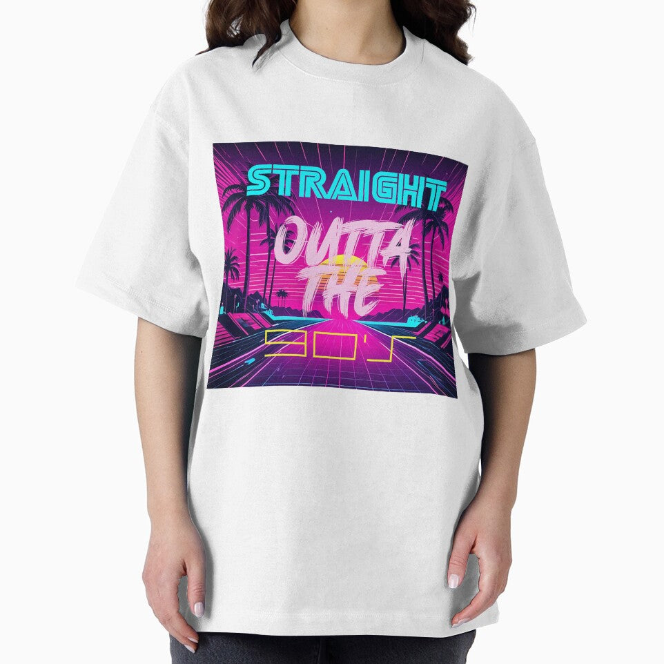 Straight Outta the 90s | Neon Retro Vibes by bdberto12 T-Shirts, Hoodie, Sweatshirt | BlankRebels.com (Image 2)