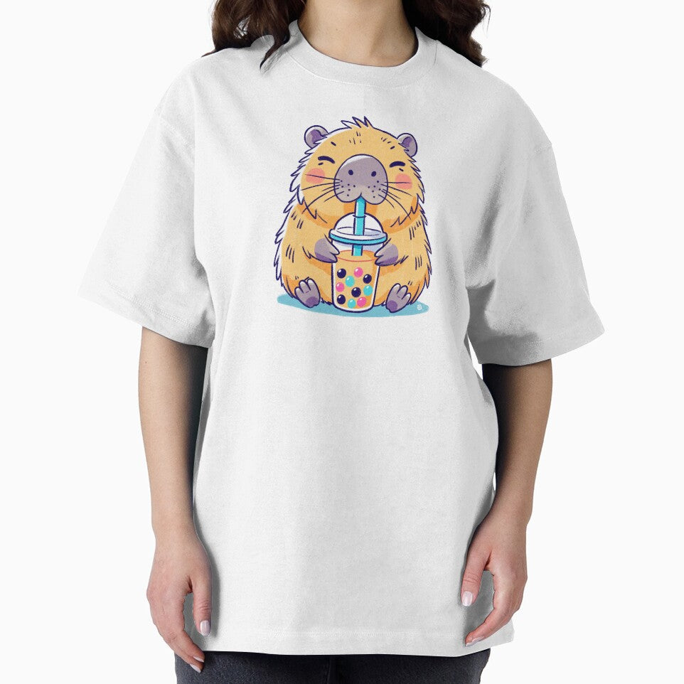 Boba tea and capybara by Itouchedabee T-Shirts, Hoodie, Sweatshirt | BlankRebels.com (Image 2)