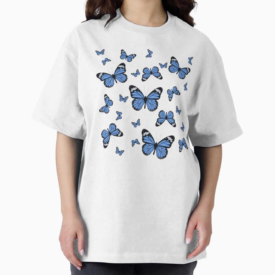 Clutch of Royal Blue Monarch Butterflies Illustration by ivyandstone T-Shirts, Hoodie, Sweatshirt | BlankRebels.com (Image 2)