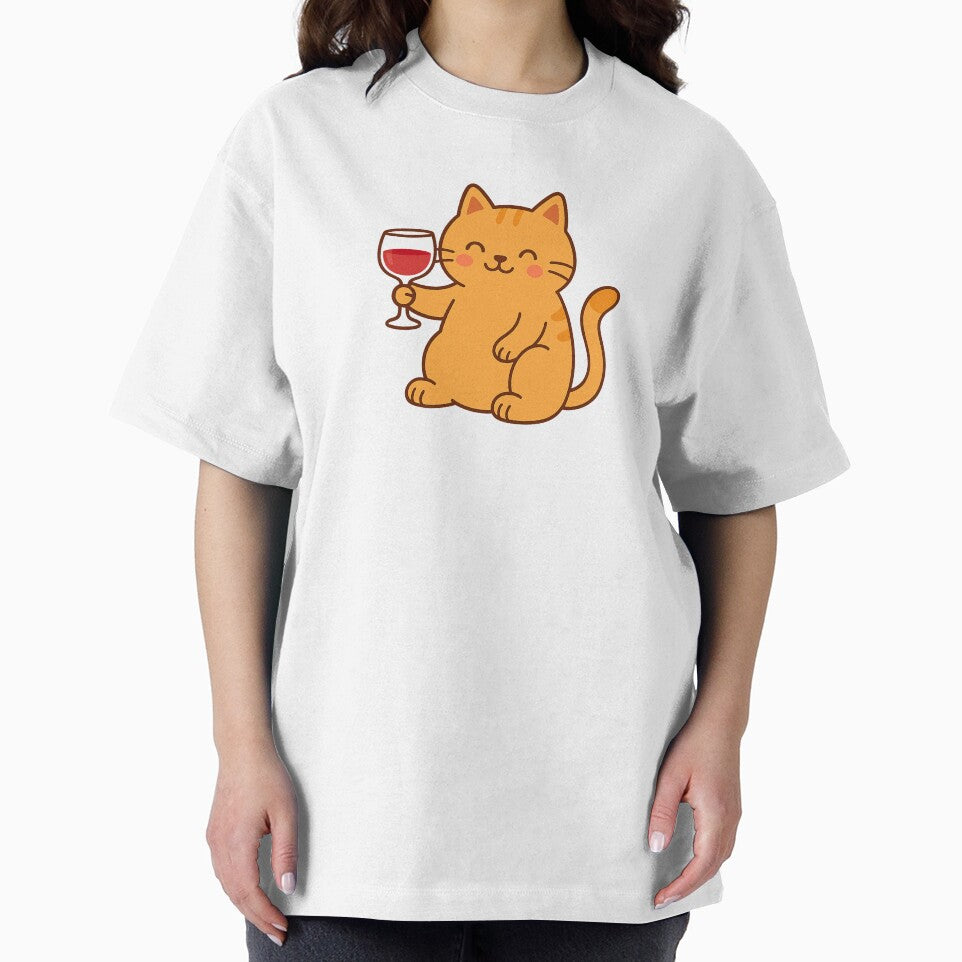 Cat with Wine Glass by stickers by isabel T-Shirts, Hoodie, Sweatshirt | BlankRebels.com (Image 2)