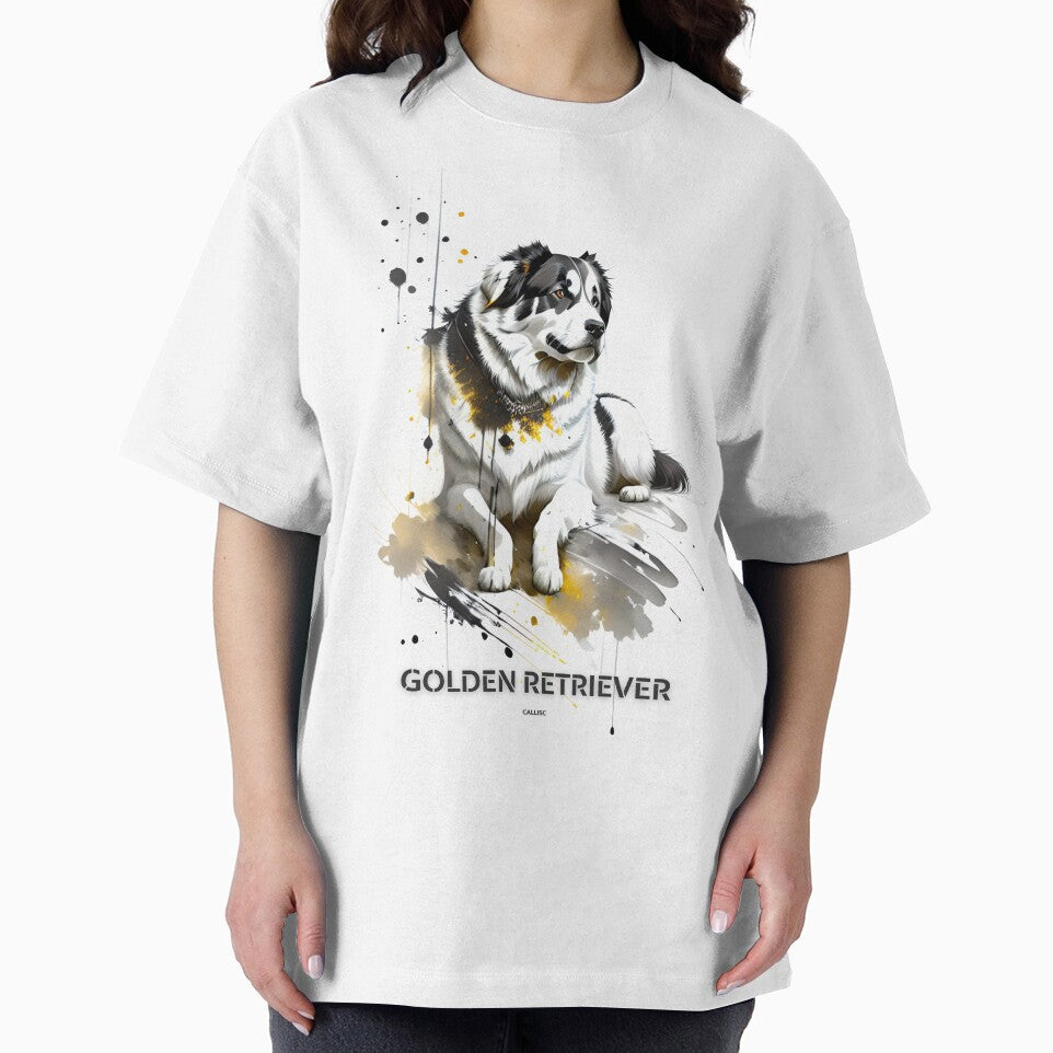 golden retriever dog brush sketch by CallisC Arts by CallisC-Arts T-Shirts, Hoodie, Sweatshirt | BlankRebels.com (Image 2)