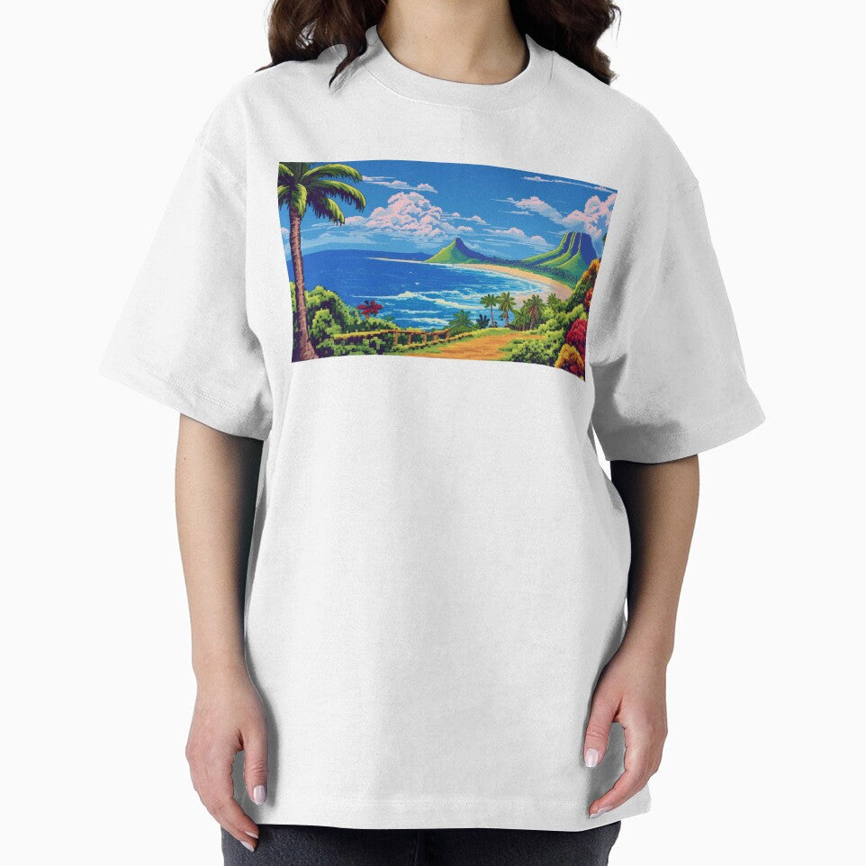 Island Pixel Art Beautiful Landscape vol.3 by ilomuilo T-Shirts, Hoodie, Sweatshirt | BlankRebels.com (Image 2)