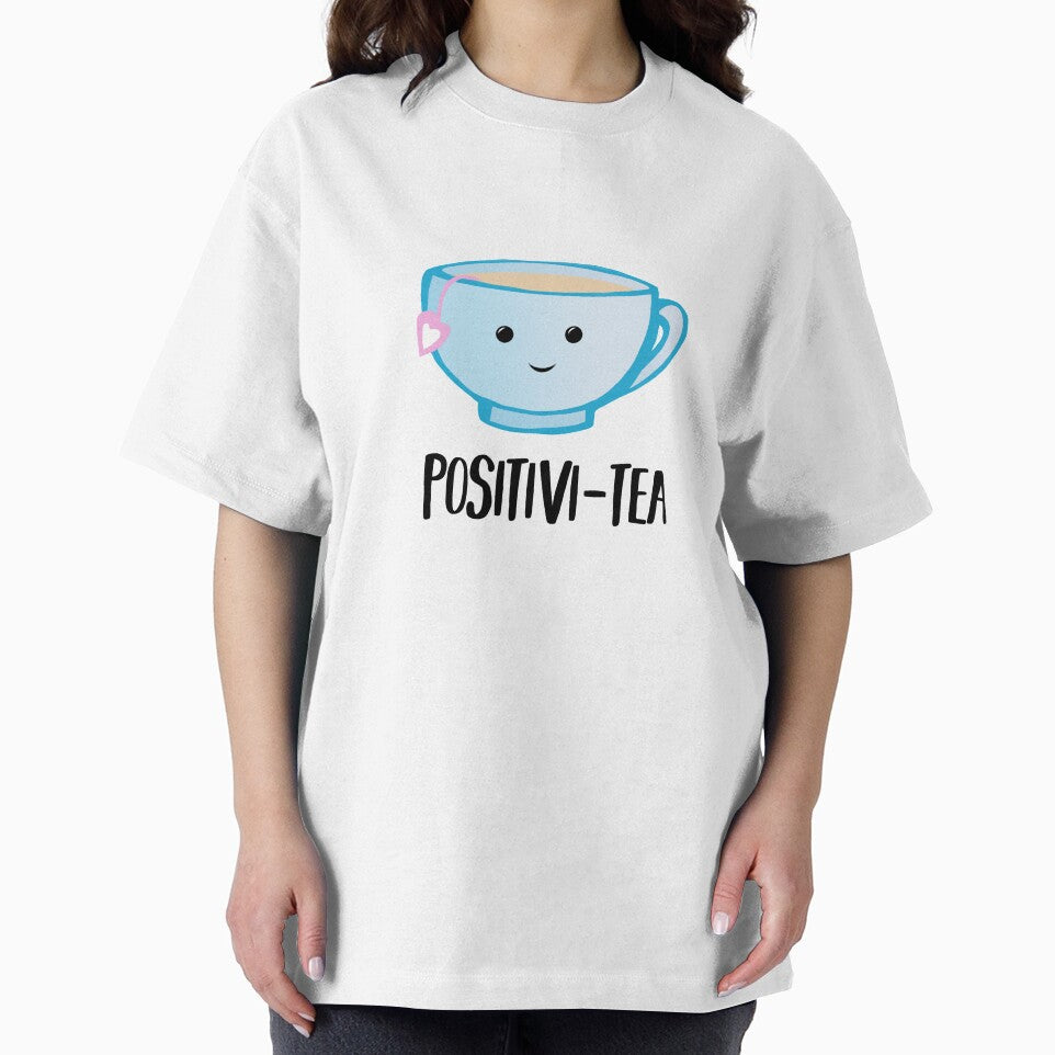 Positivi-TEA - Positivity - Good Luck Pun - Valentines Pun - Birthday Pun - Anniversary Pun - Tea Pun - Cute - Motivational Pun - Tea Cup by JTBeginning-x