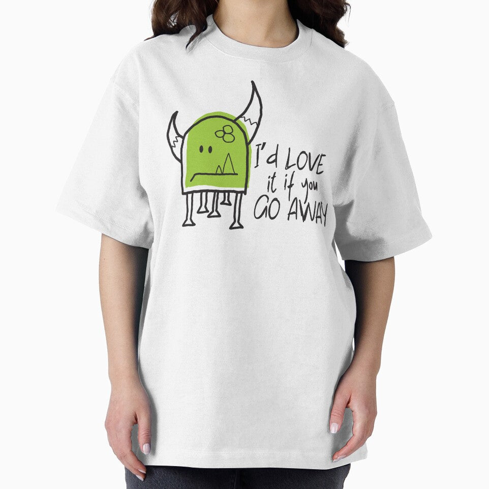 Cute Monster Says Go Away by LordAutmnBottom T-Shirts, Hoodie, Sweatshirt | BlankRebels.com (Image 2)