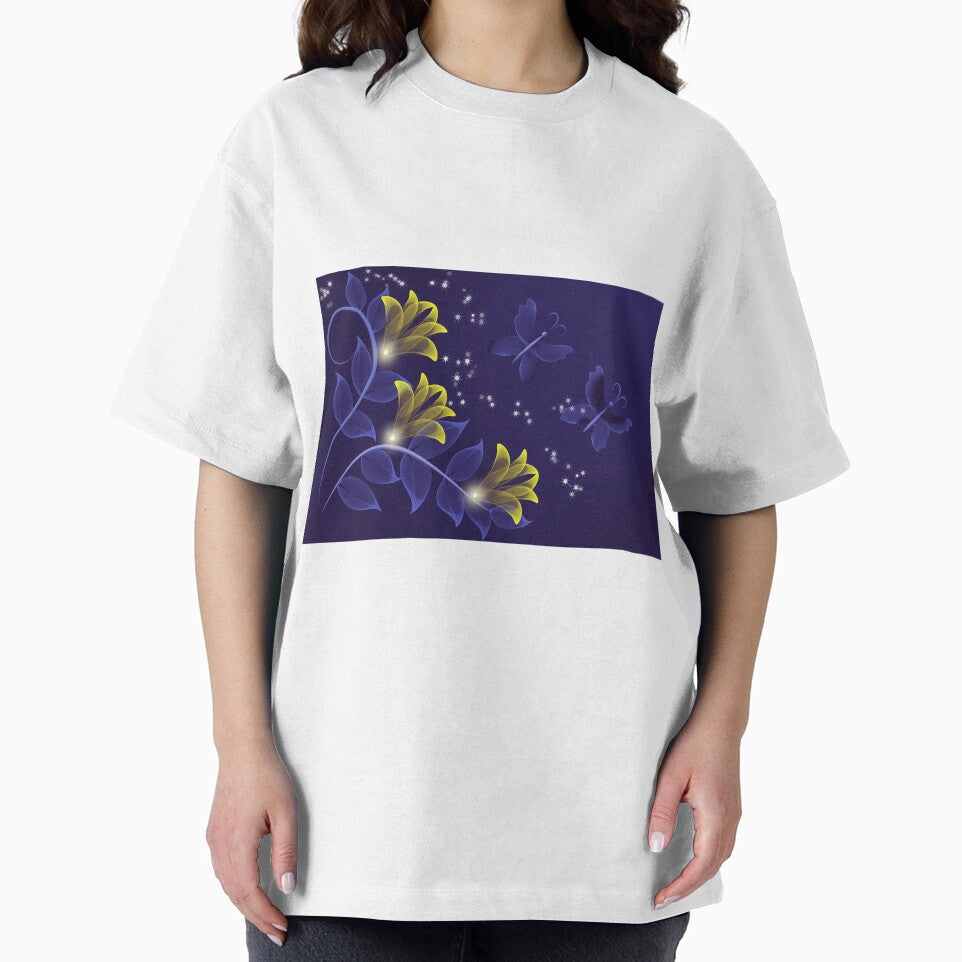 Blue and Gold Floral Merchandise by cindyfordyce T-Shirts, Hoodie, Sweatshirt | BlankRebels.com (Image 2)