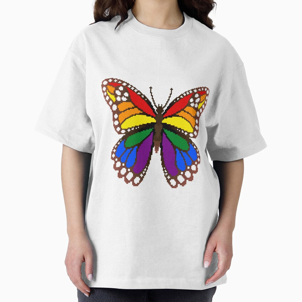 Gay Pride Butterfly by MetallicWings15 T-Shirts, Hoodie, Sweatshirt | BlankRebels.com (Image 2)
