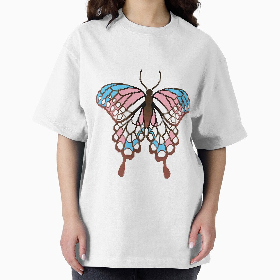 Trans Pride Butterfly by MetallicWings15 T-Shirts, Hoodie, Sweatshirt | BlankRebels.com (Image 2)